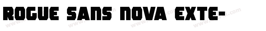 rogue sans nova exte字体转换